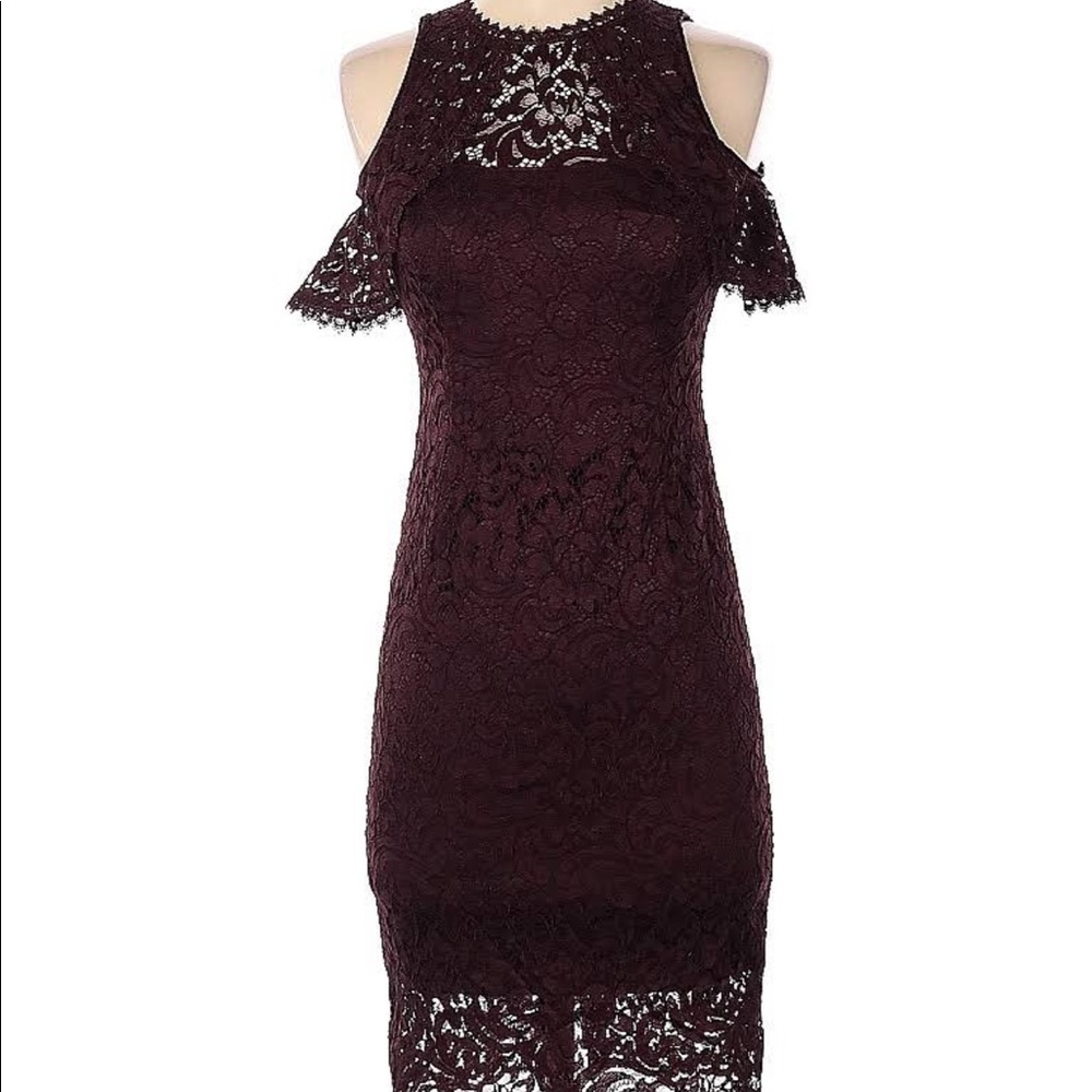 Burgundy dress size 2